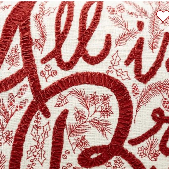 Pottery Barn Holiday Pottery Barn Christmas Pillow Cover All Is Bright Poshmark